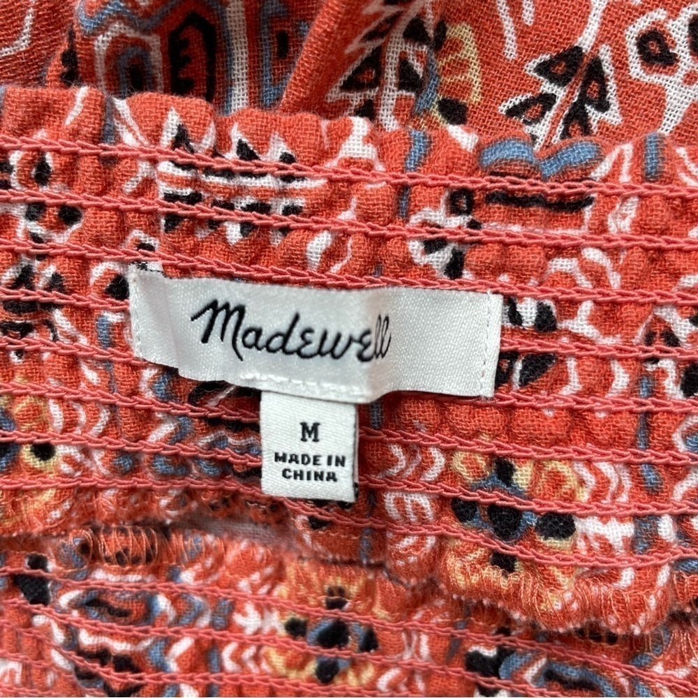 Madewell Tribal Printed Smocked Waist Shorts, Women’s Medium - Picture 3 of 9